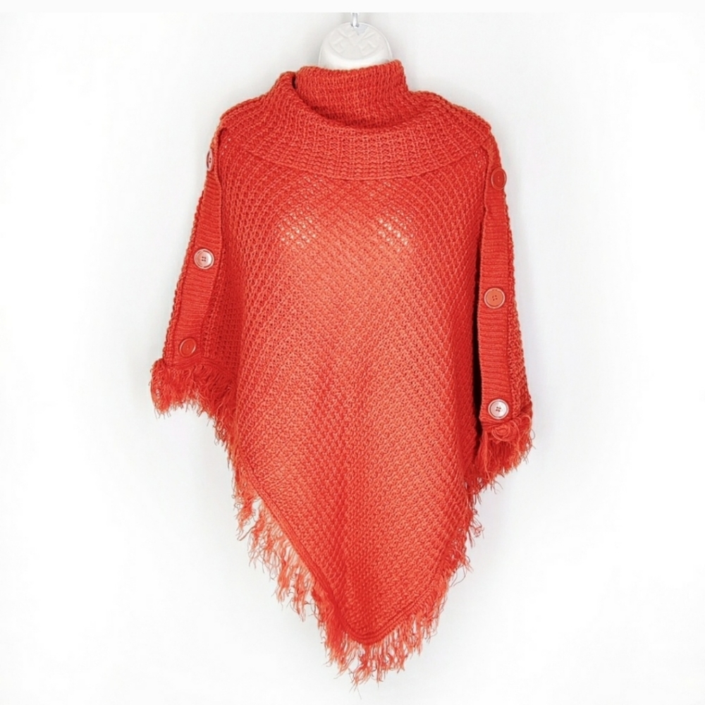 Majora Poncho, Size L Women, Knitted
